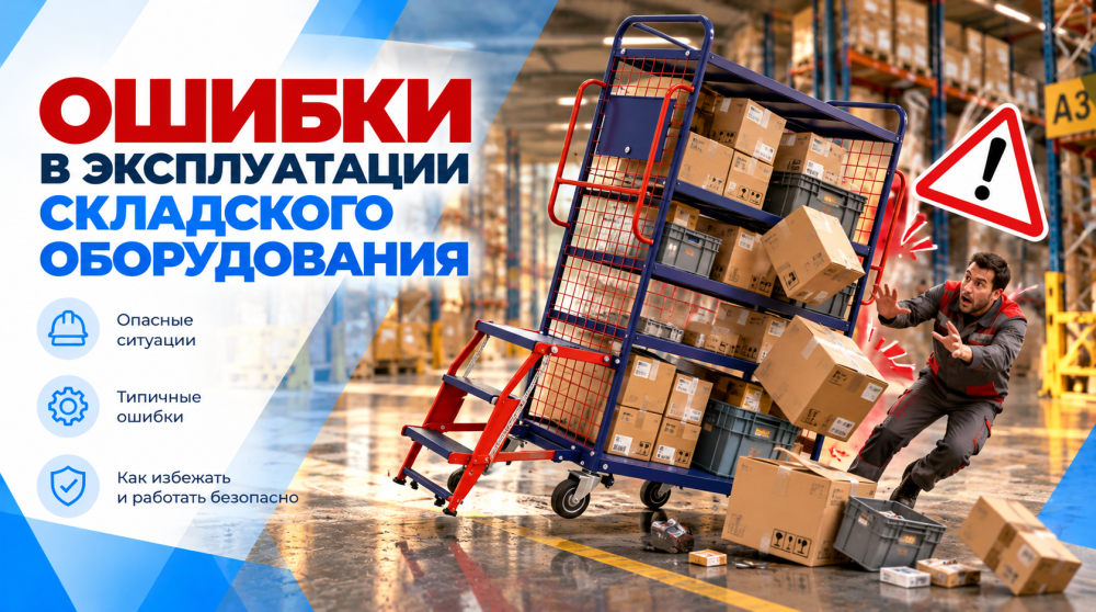 Ошибки в эксплуатации складского оборудования