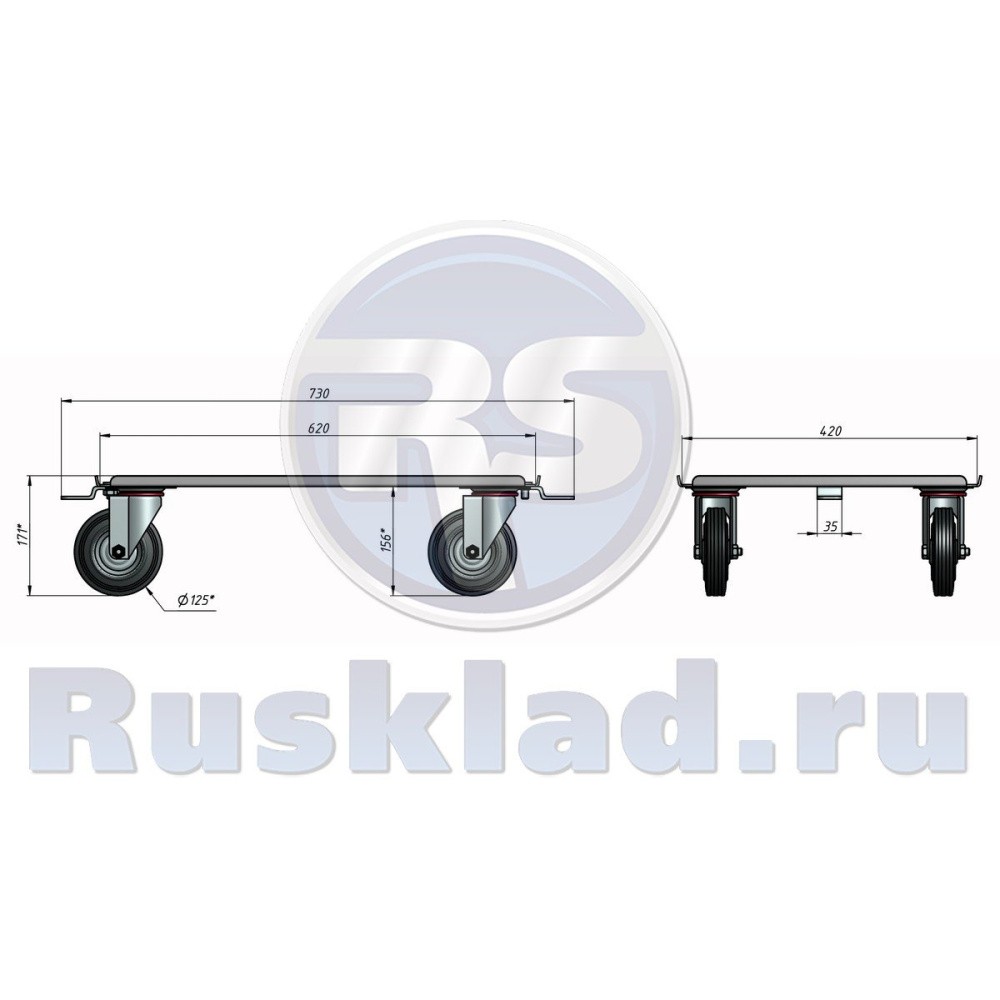 Тележка для транспортировки пластиковой тары «СКЕЙТ» Тележка для транспортировки пластиковой тары «СКЕЙТ»